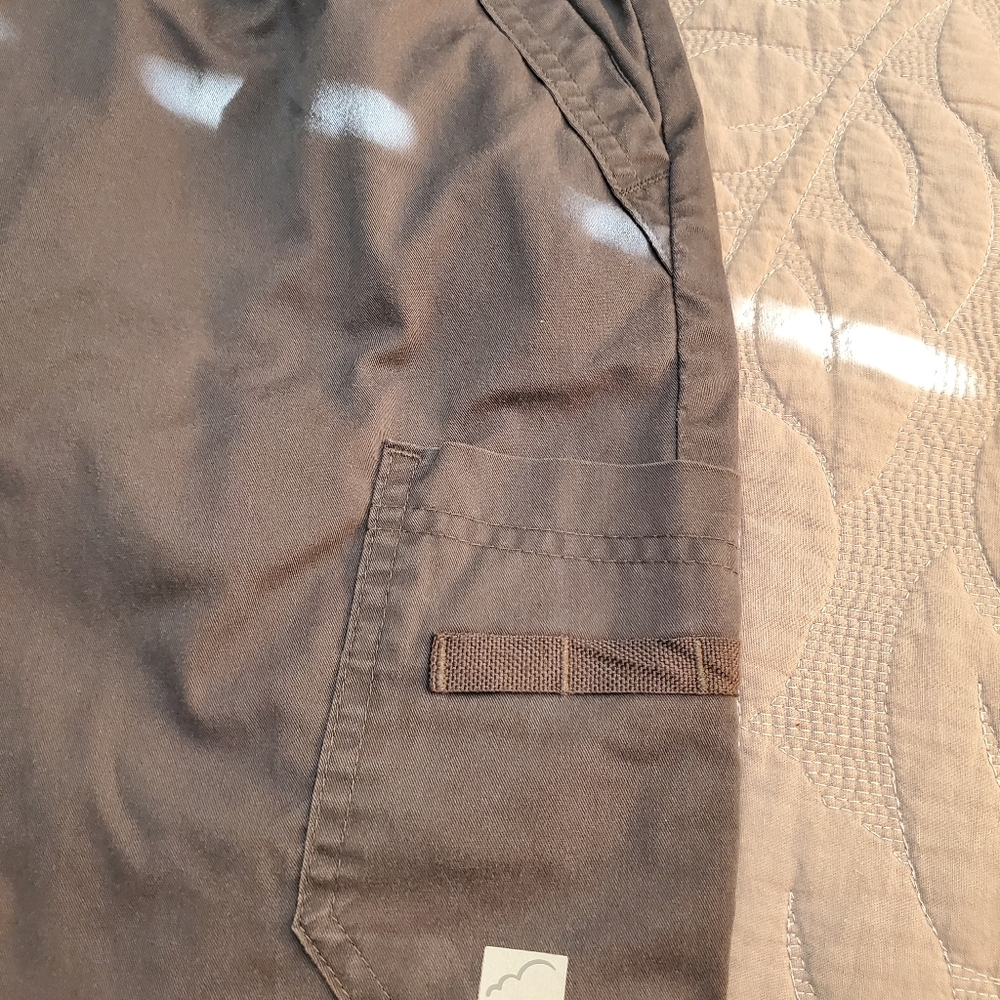2 Pairs-Petite Cargo Jogger Scrub Pants - Picture 6 of 7